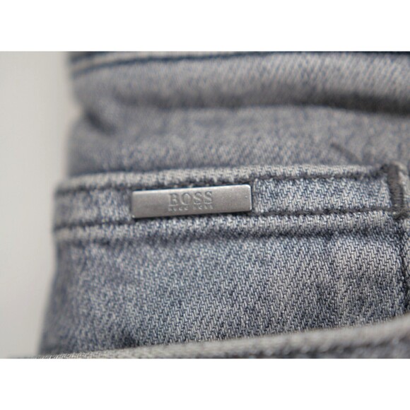Hugo Boss Jeans Men 34x32 Gray Candiani Stretch Italian Fabric City Preppy - Picture 3 of 14